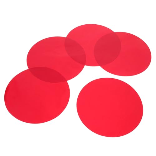 Levemolo 5 Stück Teiliges Farbige Lichtdimmfolien Selbstklebend Transparente Pet Lichtdiffusor Folien für LED und Strahlerbeleuchtung Gleichmäßige Lichtverteilung Langlebige Farbfilter für von Levemolo