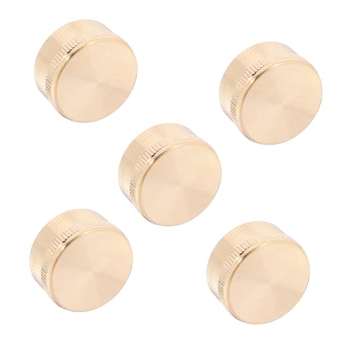 Levemolo 5 Stück Teiliges Messing Endkappen für Gartenschläuche Innengewinde Schlauchverschluss Langlebige Garten Schlauchverschlusshaube mit Gummidichtung aus Robustem Messing für von Levemolo