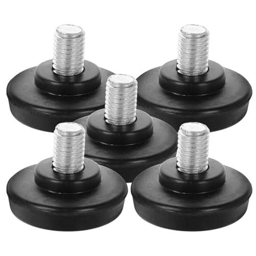Levemolo 5 Stück Teiliges Robuste Möbel Nivellierfüße für Friseurstühle Schraub Fußpads mit Rutschfestem Design Einfache Montage Vielseitig Einsetzbar Langlebige Ersatzteile für Salonmöbel von Levemolo