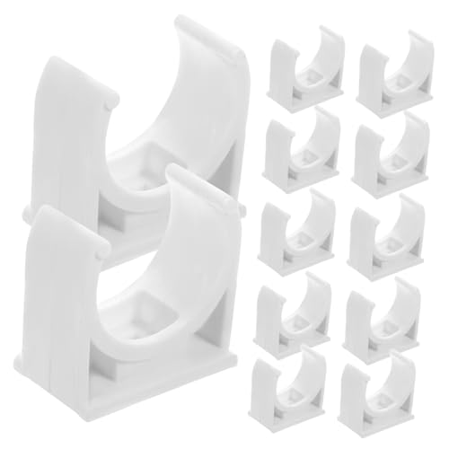 Levemolo 50 Stück U Förmige PVC Rohrklemmen für Wasserrohre Leichte Langlebige Befestigungselemente für Vielseitige Anwendungen Zuverlässige Fixierung und Einfache Installation von Levemolo