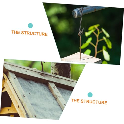 Levemolo 6 Stück Blumenampel Haken aus Eisen Schwarze Balkonhänger für Blumentöpfe Vogelhäuschen Windspiele Robuste Wandhalterungen für Außenbereich und Garten von Levemolo