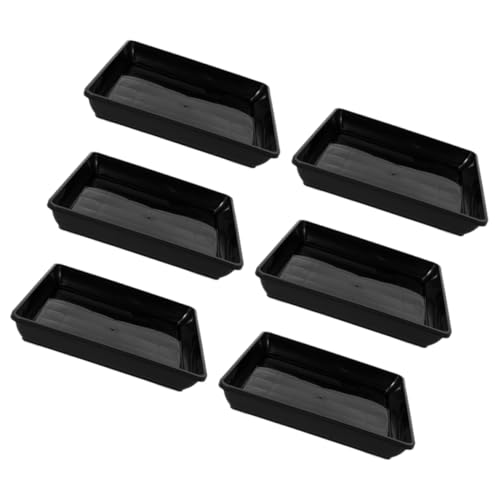 Levemolo 6 Stück Blumentopf Tablett Pflanzschale Pflanzerunter Untertasse Bodenschalen Für Blumentöpfe Quadratische Untertasse Topfschalen Für Pflanzen Blumentopf Untersetzer Pp Schwarz Levemolo 6 Stück Blumentopf Tablett Pflanzschale Pflanzerunter Untertasse Bodenschalen Für Blumentöpfe Quadratische Untertasse Topfschalen Für Pflanzen Blumentopf Untersetzer Pp Schwarz von Levemolo
