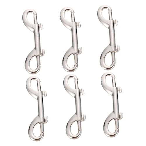 Levemolo 6 Stück Teiliges Doppelseitige Hundeleinen Haken aus Zinklegierung Langlebige Karabiner mit Schnellem Verschluss Geeignet für Hundehalsbänder Gepäckriemen und Rucksackbefestigung Levemolo 6 Stück Teiliges Doppelseitige Hundeleinen Haken aus Zinklegierung Langlebige Karabiner mit Schnellem Verschluss Geeignet für Hundehalsbänder Gepäckriemen und Rucksackbefestigung von Levemolo