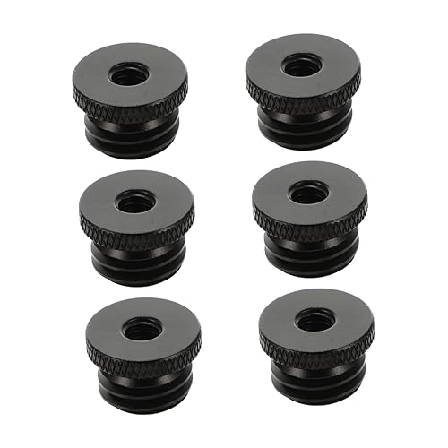 Levemolo 6Stücke Mikrofonständer Adapter Gewindeadapter Leicht und Tragbar für Mikrofon und Stativ aus Rutschfeste Textur von Levemolo