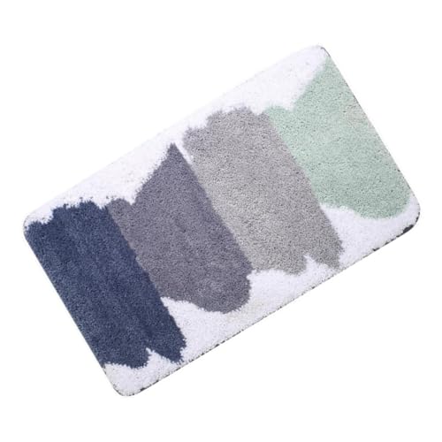 Levemolo Absorbierender Rutschfester Badezimmerteppich mit Dichter Florstruktur Saugfähige Badematte für Dusche Küche und Eingangsbereich Pflegeleicht und Schnell Trocknend für von Levemolo