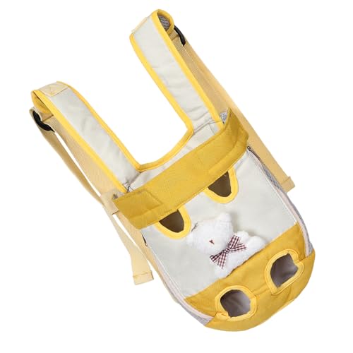 Levemolo Atmungsaktiver Haustier-Rucksack Vorderträger für Kleine Hunde Telgroße Katzen Doppelter Schultergurt Tragbare Transporttasche für Reisen Wandern Reißfest Seitlichem Schnellzugang von Levemolo