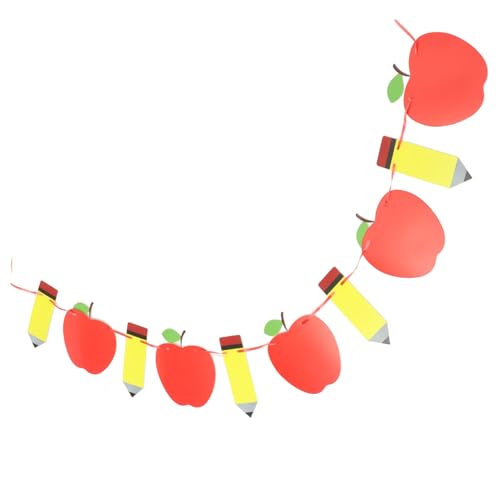 Levemolo Apfel Und Bleistift-banner Zum Schulanfang Party-dekoration Aus Wetterbeständigem Leicht Tragbar Für Klassenzimmer Und Außenbereich Mit Klarem Druck Und Lebendigen Farben Levemolo Apfel Und Bleistift-banner Zum Schulanfang Party-dekoration Aus Wetterbeständigem Leicht Tragbar Für Klassenzimmer Und Außenbereich Mit Klarem Druck Und Lebendigen Farben von Levemolo