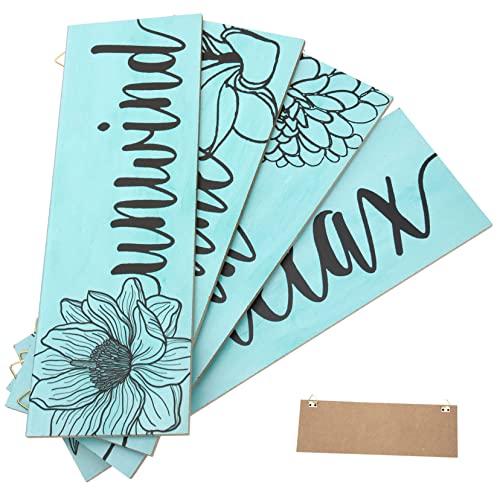 Levemolo 1satz Rustikales Holzschild Für Badezimmer Wanddekoration Im Vintage-Stil Hängeschild Mit Einzigartigem Design Für Zuhause Restaurants Und Hotels Einfache Anbringung Praktische von Levemolo