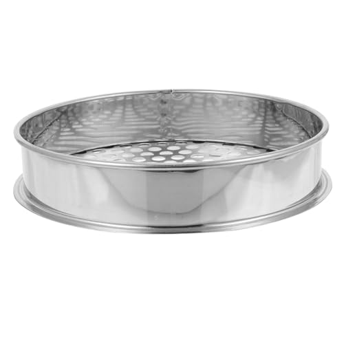 Levemolo Bodensieb aus Edelstahl mit Rundloch Robustes Gartensieb für Erde und Kompost Langlebiger Bodensieb zur Steinentfernung und Feinung Handliches Gartenzubehör für Gartenarbeit von Levemolo