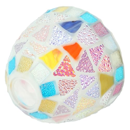Levemolo Bunte Glas Lampenschirm für Kronleuchter Mediterraner Retro stil Eleganter Glatter Lampenschirm Einfache Montage Augenschutz Vielseitig für Wohnzimmer und Schlafzimmer Levemolo Bunte Glas Lampenschirm für Kronleuchter Mediterraner Retro stil Eleganter Glatter Lampenschirm Einfache Montage Augenschutz Vielseitig für Wohnzimmer und Schlafzimmer von Levemolo