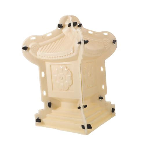 Levemolo Chinesische Pagodenlaterne Gussform Wetterfest Kunststoff Gartenfigur Marmorierbar für Terrasse Dekoration Traditionelles Design Langlebig Einfache Entformung von Levemolo