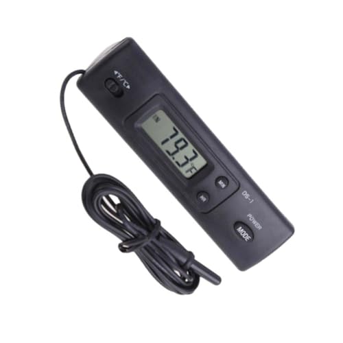 Levemolo Digitales Aquarium Thermometer mit Doppel Temperatursensor und Großem LCD Display Klebethermometer für Fischbecken Präzise Temperaturmessung Geeignet für Nano Aquarien und von Levemolo