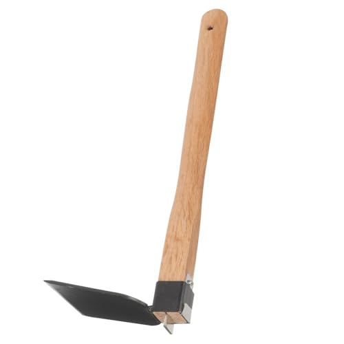 Levemolo Gartenhacke mit Holzstiel Robustes Unkrautentfernungswerkzeug aus Premium Eisen Vielseitig für Graben Bodenlockern Jäten und Pflanzarbeiten im Garten Ergonomisch und Langlebig von Levemolo