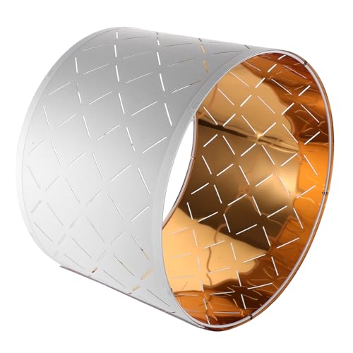 Levemolo Halbrunder Weißer Stoff-lampenschirm für Tisch Deckenlampen Dekorative Lichtabdeckung für Hotel und Zuhause Vintage Stil Weiches Licht Widerstandsfähiges Material Vielseitig von Levemolo