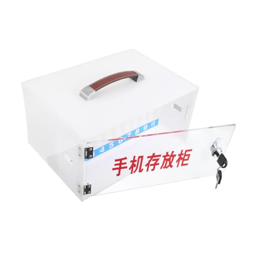 Levemolo Handy-aufbewahrungsschrank Mit Abschließbaren Fächern Transparent Für Einfache Inspektion Organizer Für Büro Und Klassenzimmer Für Effiziente Verwaltung von Levemolo