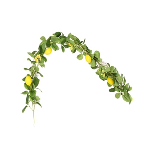 Levemolo Künstliche Zitronengirlande Sommerliche Wanddeko mit Realistischen Blättern und Früchten Pflegeleichte Hängende Deko für Wohnzimmer Küche Party und Eingangsbereich Levemolo Künstliche Zitronengirlande Sommerliche Wanddeko mit Realistischen Blättern und Früchten Pflegeleichte Hängende Deko für Wohnzimmer Küche Party und Eingangsbereich von Levemolo