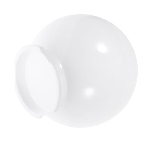 Levemolo Kugel Lampenschirm Ersatz Outdoor Gartenlampe Lampenabdeckung Milchig Weiß Langlebig Witterungsbeständig für Patio Beleuchtung von Levemolo
