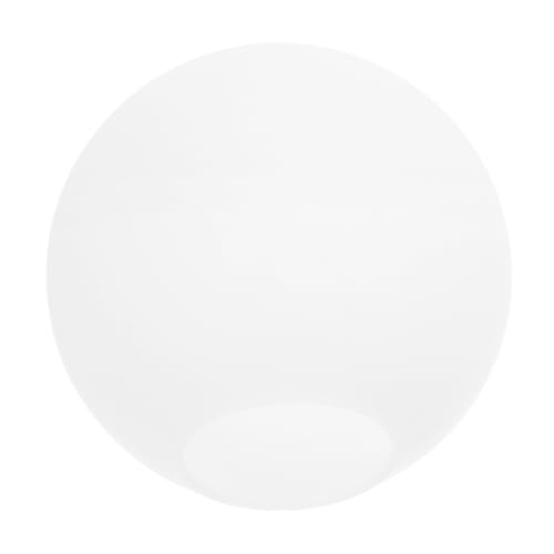 Levemolo Milchweißer Runder Lampenschirm aus Satiniertem Glas Vielseitiger Ersatz für Pendelleuchte Deckenleuchte und Tischlampe Warmes Licht Einfache Montage Stilvolles Wohn Bürodekor von Levemolo