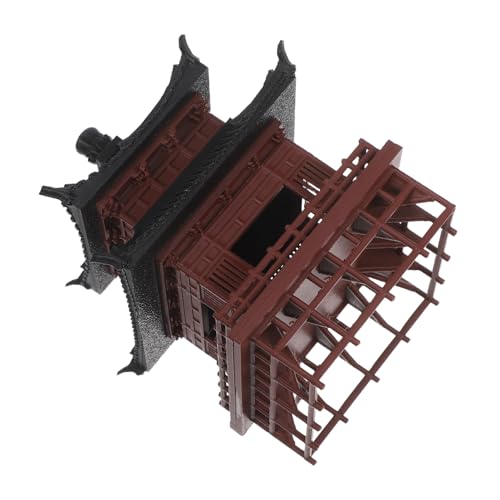 Levemolo Miniatur Asiatischer Pavillon Deko Modell Aus Kunststoff Stabile Antike Architektur Für Teich Gartendekor Aquarium Landschaftsbau Feng Shui Gartenfigur Pflegeleicht Langlebig von Levemolo