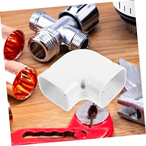 Levemolo PVC Luftkanal Abdeckung Flacher Winkel für Zentrale Klimaanlagen Rohrschutz Vielseitig Kompatibel Anpassbar durch Zuschneidbare von Levemolo