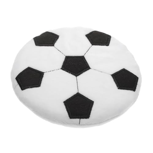 Levemolo Plüsch Fußball flyingscheibe Interaktives Wurfspielzeug für Haustiere Sanftes Sicheres Plüschmaterial Fördert Spaß und Aktivität Drinnen und Draußen von Levemolo