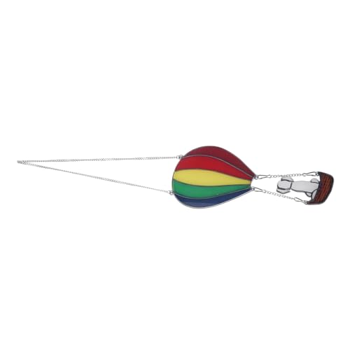 Levemolo Rainbow Hot Air Balloon Mit Hund Fensterdekoration Und Wanddeko Bunte Für Garten Und Zuhause Langlebig Und Einfach Aufzuhängen von Levemolo