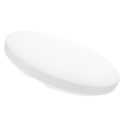 Levemolo Rundes Deckenlampenschirm Kunststoff Verriegelungsdesign Blendfreies Licht Stabile Basis Ersatz für LED Deckenventilatoren Für Schlafzimmer Küche Balkon Flur von Levemolo