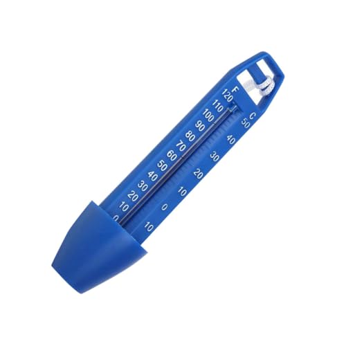 Levemolo Schwimmendes Poolthermometer mit Lanyard Kunststoff Wassertemperaturmesser Anzeige in Geeignet für Schwimmbäder Teiche Langlebig und Wasserfest Messbereich von Levemolo