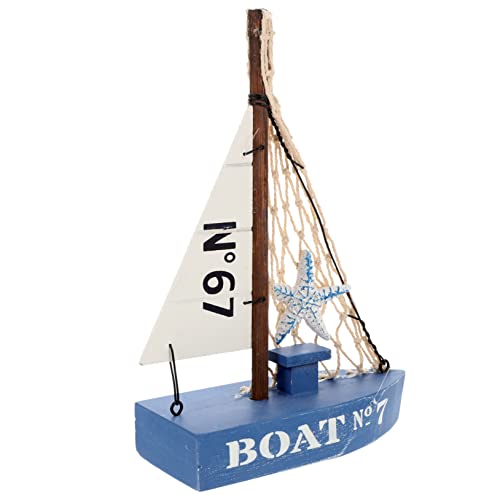 Levemolo Segelmodell Holz Nautisches Boot Tischdekoration Segelboot Wohndekor Segelboot Figur Miniatur Segelboot Modell Segelboot Segelboot Handwerk Segelboot Modell von Levemolo