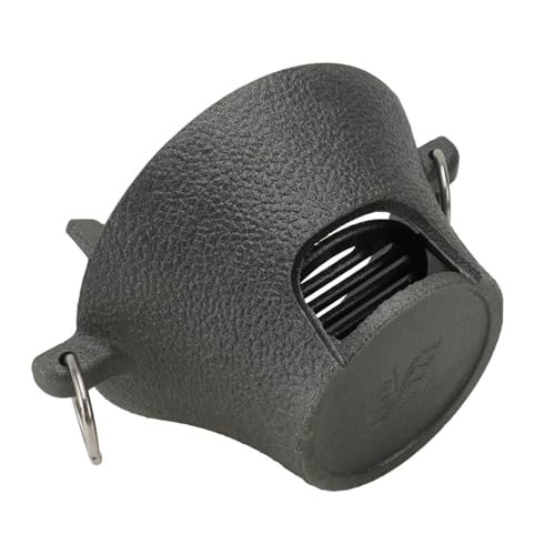 Levemolo Stabiler Gusseiserner Holzkohlegrill Rund Outdoor Grill Camping Kohlefeuer Grillofen Klein Robust Leicht zu Reinigen für Garten Picknick und Camping von Levemolo