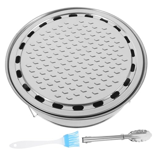 Levemolo Tragbarer Holzkohlegrill Edelstahl Grillrost Praktisch mit Abnehmbaren Beinen für Camping Outdoor Grillen Zuhause und Unterwegs von Levemolo