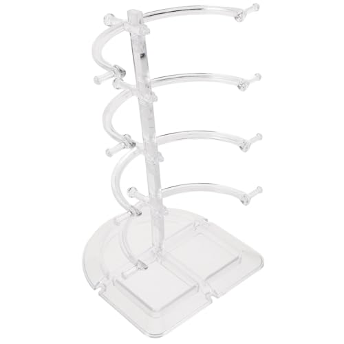 Levemolo Transparenter Brillenständer mit Mehrschichtigem Design für Sonnenbrillen und Lesebrillen Großer Organizer für Brillenaufbewahrung und Übersichtliche Präsentation Am Tisch von Levemolo