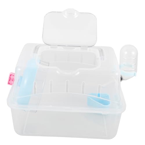 Levemolo Transparenter Hamster Käfig Tragbar Kleintier Transportbox für Mäuse Hamster und Meerschweinchen Leicht zu Reinigen Stabiler für Reisen Wandern und Alltag Levemolo Transparenter Hamster Käfig Tragbar Kleintier Transportbox für Mäuse Hamster und Meerschweinchen Leicht zu Reinigen Stabiler für Reisen Wandern und Alltag von Levemolo
