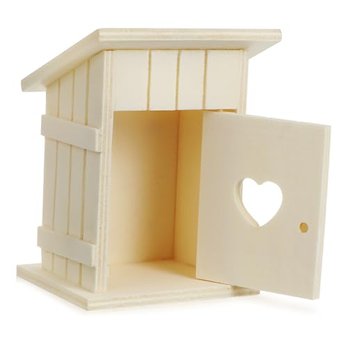 Levemolo Unbehandeltes Vogelhaus aus Naturholz Wetterfestes Garten-nistkasten Attraktives Vogelhäuschen Draußen Einfach zu Montieren Dekoratives Zuhause für Kleinvögel und Wildvögel von Levemolo