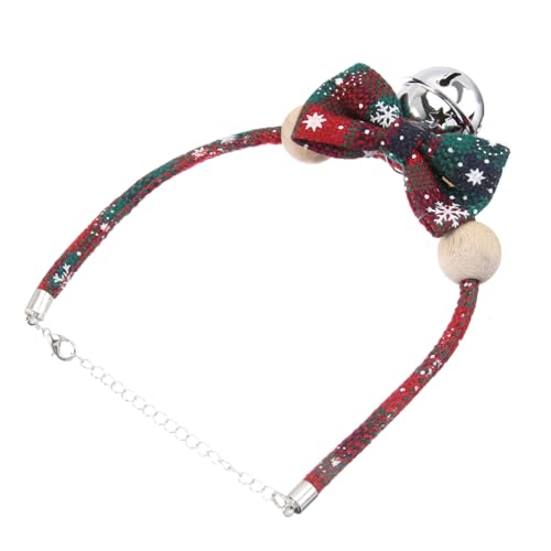 Levemolo Verstellbares Haustier Halsband mit Stilvoller Schleife Komfortables Weihnachts Accessoire für Hunde und Geeignet für Kleine und Mittelgroße Tiere Langlebiges Material von Levemolo