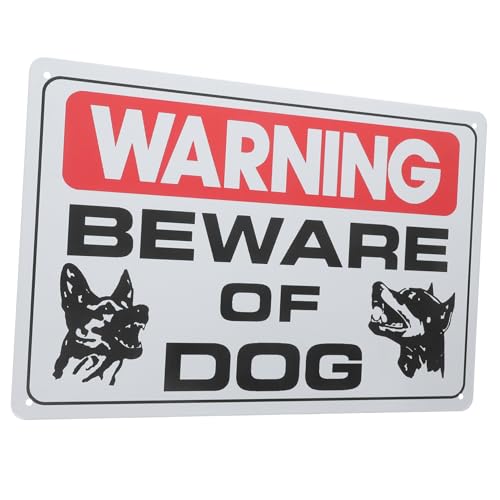 Levemolo Vintage Hundewarnschild aus Wetterfest Vorgebohrt zur Einfachen für Garten und Zaun Auffälliges Design zur und Abschreckung Dekoratives Retro Schild von Levemolo