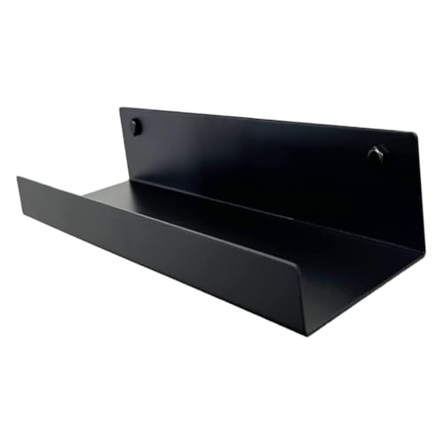 Levemolo Wandregal Mit Lip Vielseitiges Metallregal Für Küche Und Schwebend Schwarz Für Handys Stifte Toilettenartikel Und von Levemolo
