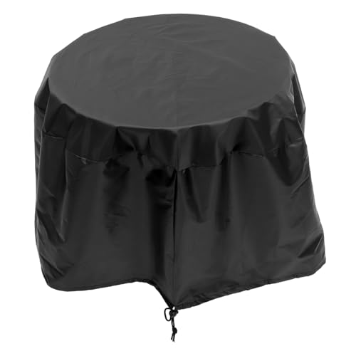 Levemolo Wetterfeste Grillabdeckung Oxford Uv-beständig Wasserabweisend Kleine Runde Grill Tisch Abdeckplane Wetterfester Outdoor Grill Schutz Schwarz von Levemolo