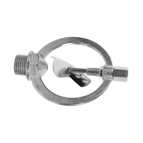 Levemolo Zinklegierungs Rasenbewässerungssprinkler Drehbar Langlebiger Gartensprinkler für Garten und Gewächshaus Silber für Gleichmäßige Bewässerung Levemolo Zinklegierungs Rasenbewässerungssprinkler Drehbar Langlebiger Gartensprinkler für Garten und Gewächshaus Silber für Gleichmäßige Bewässerung von Levemolo