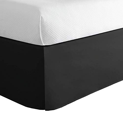 Levinsohn FRE23614BLAC05 Plissiertes Design, Polyester-Mikrofaser, schwarz, California King von Levinsohn