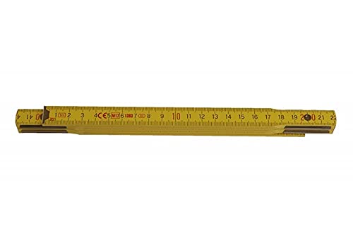 LEVIOR - Zollstock (Gliedermaßstab) 1m - PROFI Holz gelb von Levior