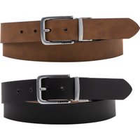 Levis Wendegürtel "Reversible Classic Belt", in zwei unterschiedlichen Farben tragbar von Levis