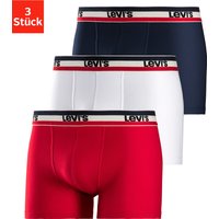 Levis Boxer, (Packung, 3 St.), Streifen Logo Bund von Levis