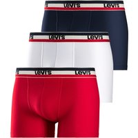 Levis Boxer, (Packung, 3er-Pack), mit kontrastierendem Logo-Bund von Levis
