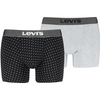 Levis Boxershorts "LEVIS MEN DENIM AOP BOXER BRIEF 2P", (2 St.), mit markantem Logobund von Levis