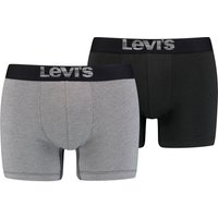 Levis Boxershorts "LEVIS MEN OPT ILL BOXER BRIEF ORG CO 2P", (2er Pack), mit breitem Logobund von Levis