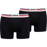 Levis Boxershorts "LEVIS MEN PL SPW LOGO BOXER BRIEF ORG 2P", mit breitem Logobund von Levis