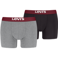 Levis Boxershorts "LEVIS MEN SLD BASC BOXER BRIEF ORG CO 2P", (Packung, 2er Pack), mit breitem Logobund von Levis