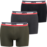Levis Boxershorts "LEVIS MEN SPRTSWR LOGO BOXER BRIEF 3P" Packung, 3er Pack, mit breitem Logobund von Levis