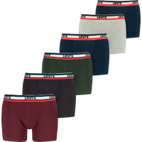 Levis Boxershorts "LEVIS MEN SPRTSWR LOGO BOXER BRIEF ORG CO 6P ECOM" Packung, 6er Pack, mit breitem Logobund von Levis